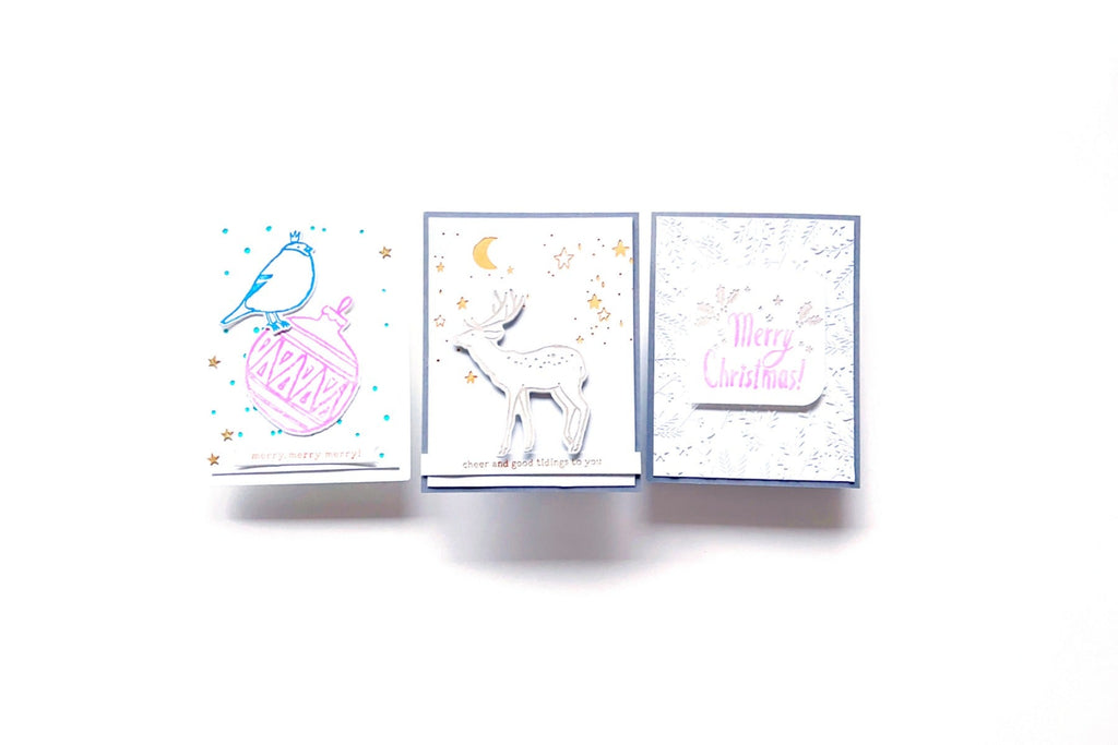 Starry Holiday Vibes: A Set of Three Cards