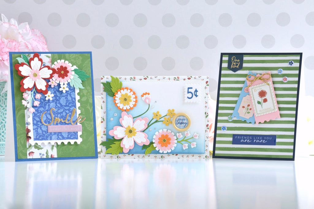 Colorful Floral Cards Created with the Bayfair Card Maker’s Kit