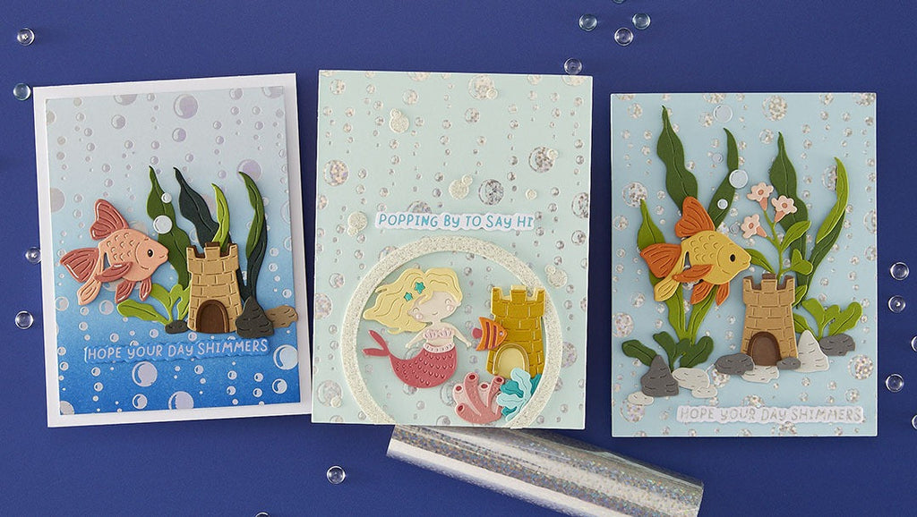 August 2025 Glimmer Hot Foil Kit of the Month Preview & Tutorials – Beneath the Bubbles