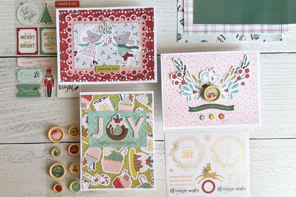 Using Pattern Paper on Cards with the Oh Joyful Day Card Making Kit