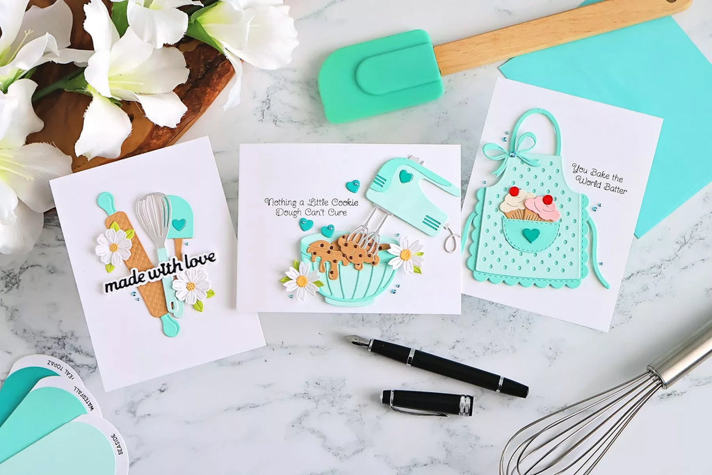 Baking-Themed Cards with Spellbinders Make It & Bake It Collection