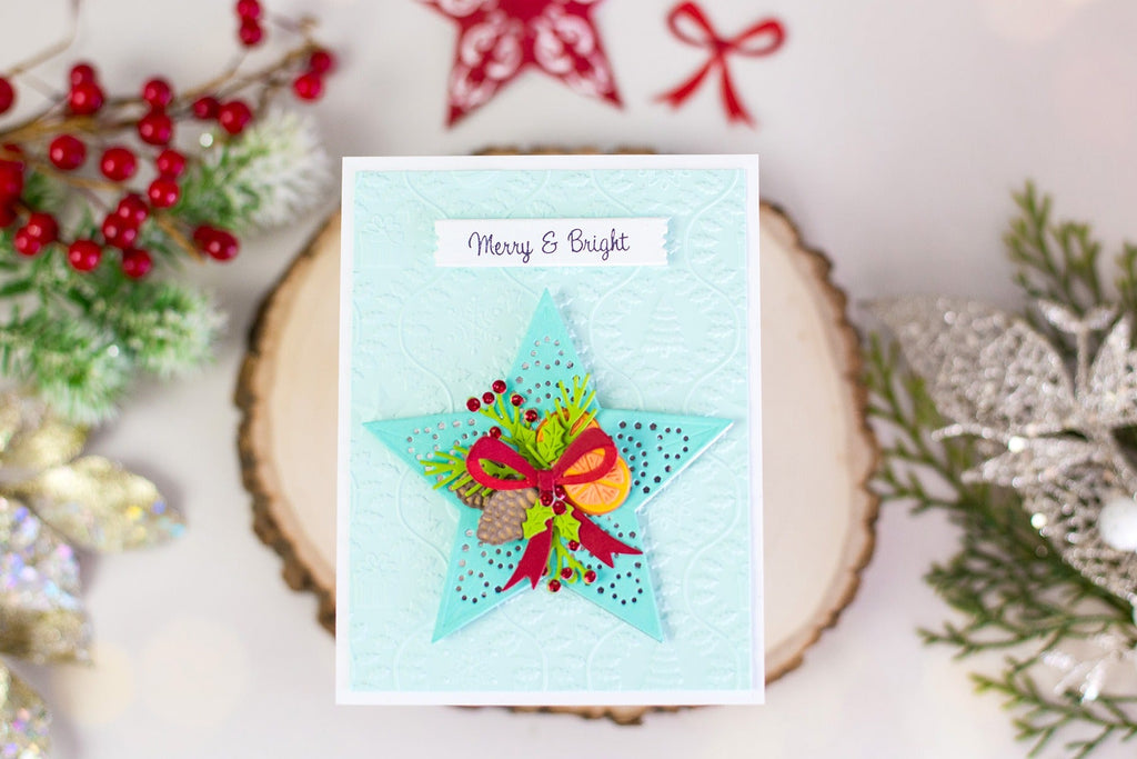Step by Step: Country Barn Inspired Star Wreath Card