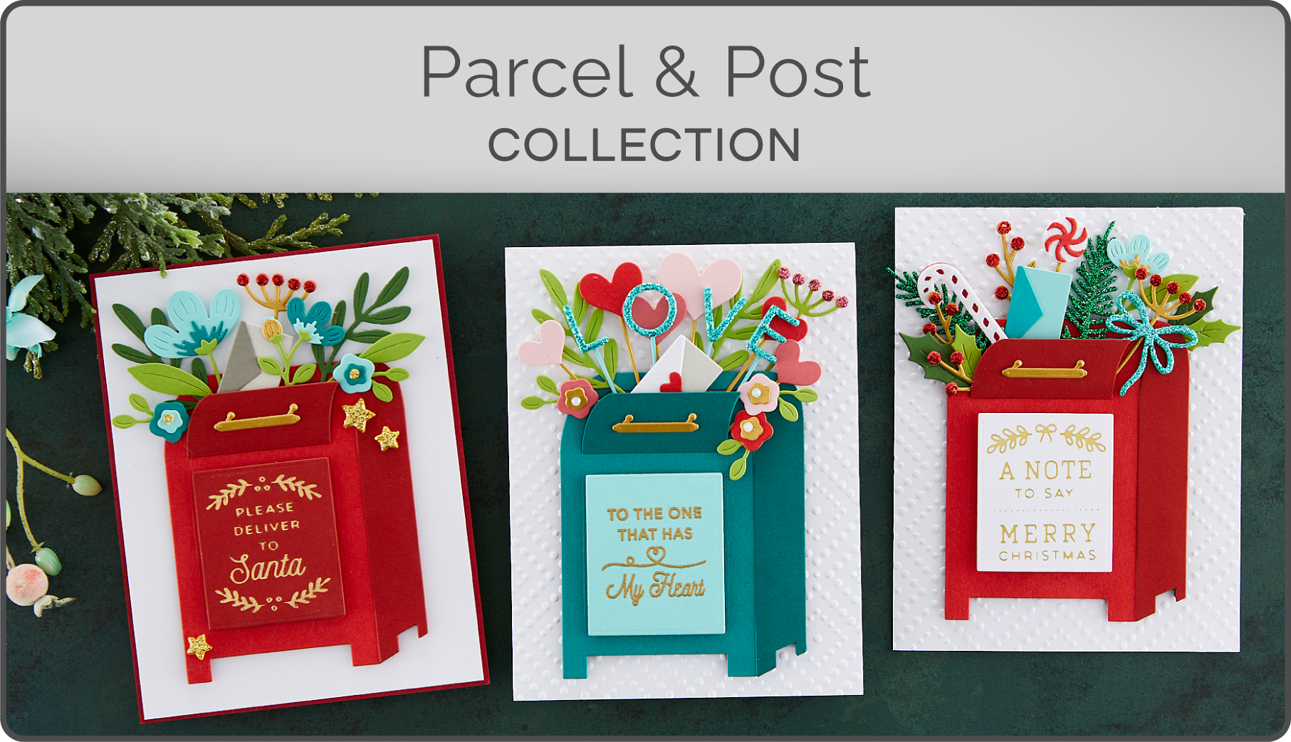 Parcel & Post Heart Decorations  Spellbinders Paper Arts - Spellbinders  Paper Arts