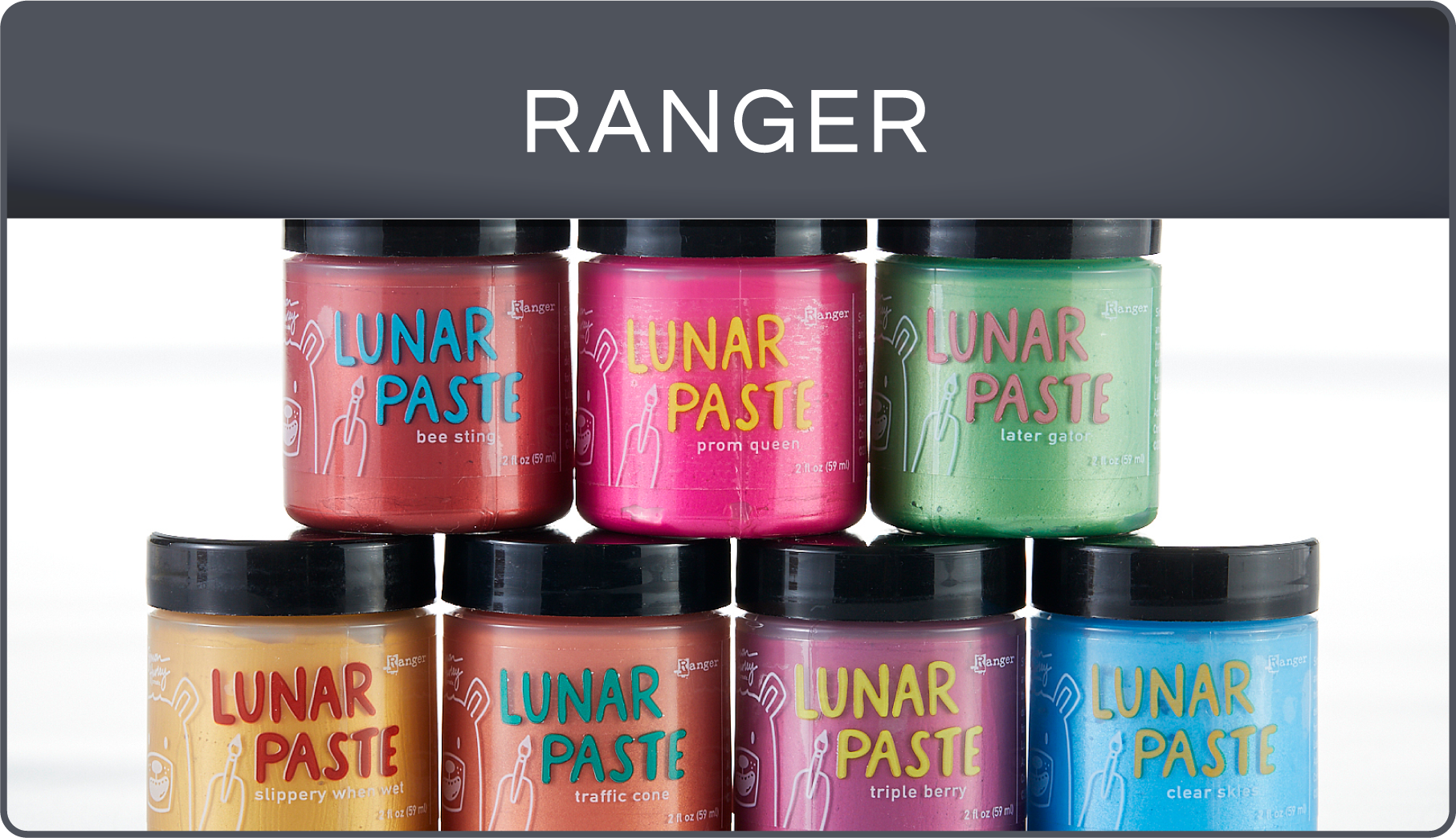  Ranger Lunar Paste 2oz-Clear Skies -HUA-77305 : Arts, Crafts &  Sewing