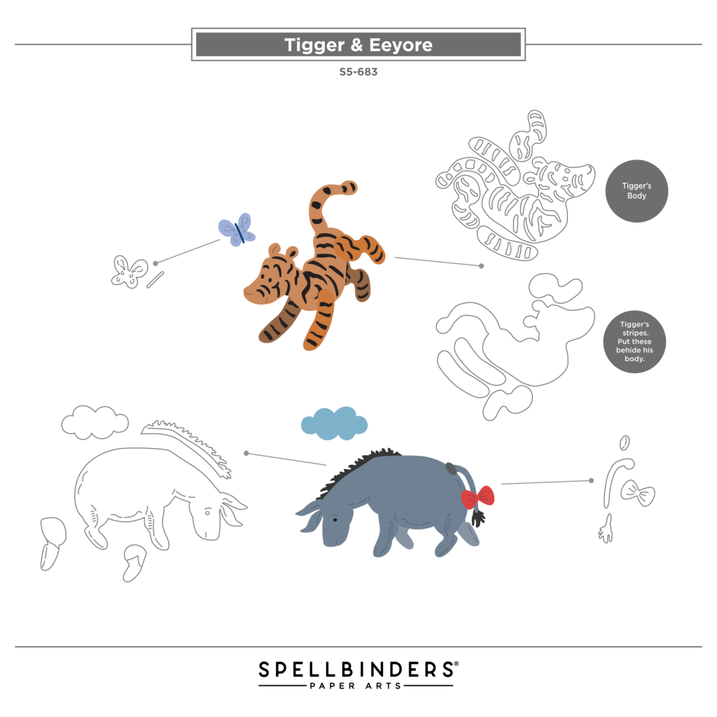 Tigger & Eeyore Etched Dies in Collaboration with Simple Stories