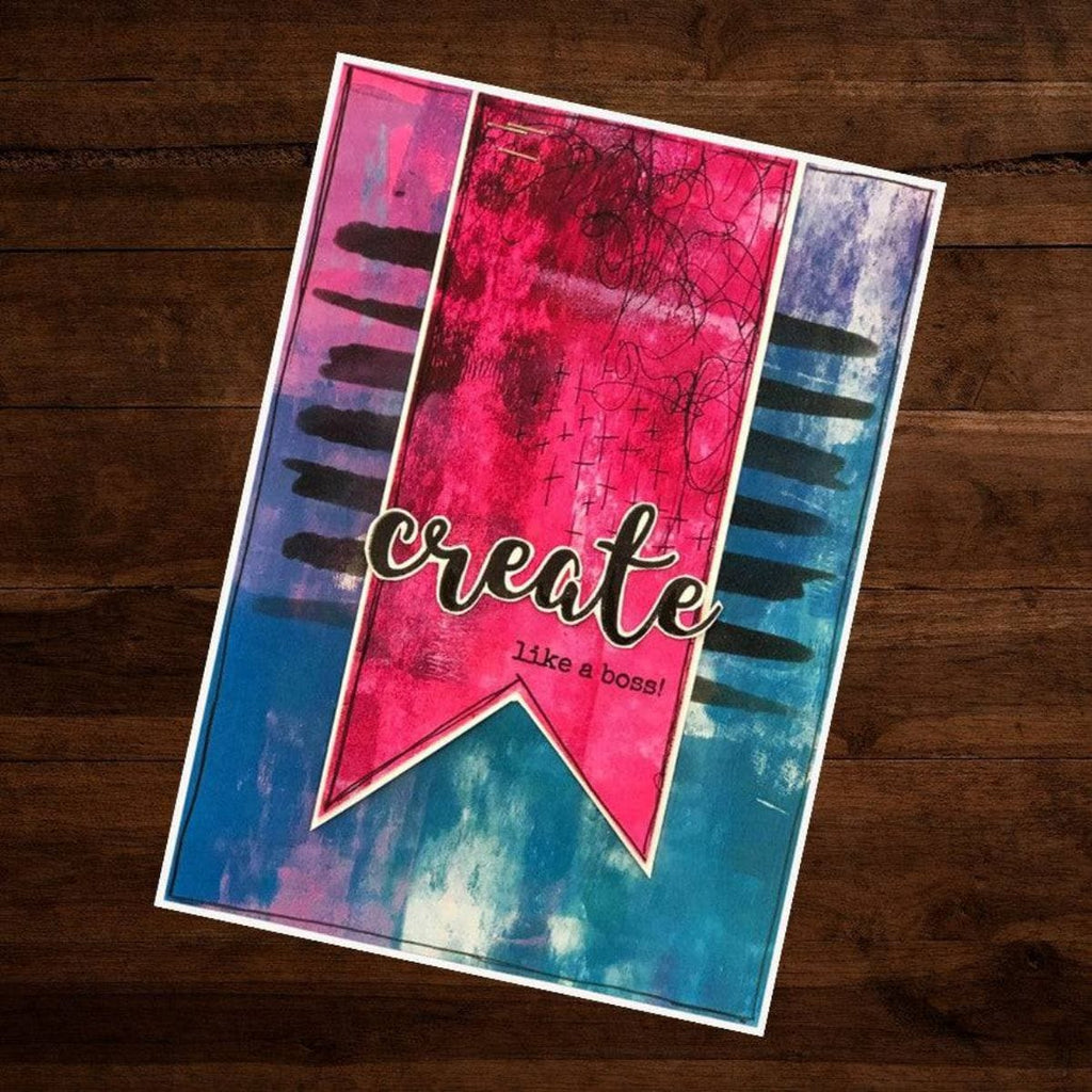 Paper Rose - Arty Love Mark Maker 1 6x6" Stencil Card