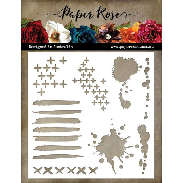 Paper Rose - Arty Love Mark Maker 1 6x6" Stenci