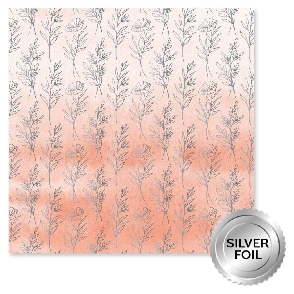 Paper Rose - Maya's Garden 12x12 Paper Collection foil