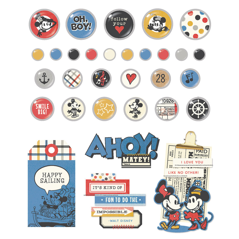 Simple Stories Say Cheese Classic Mouse - Decorative Brads