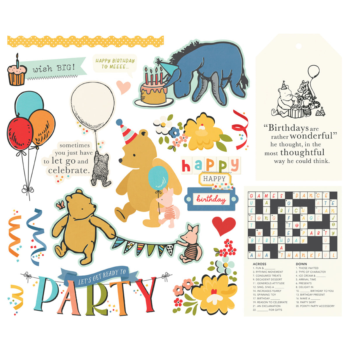 Simple Stories Say Cheese Classic Pooh Birthday - Big Bits & Pieces