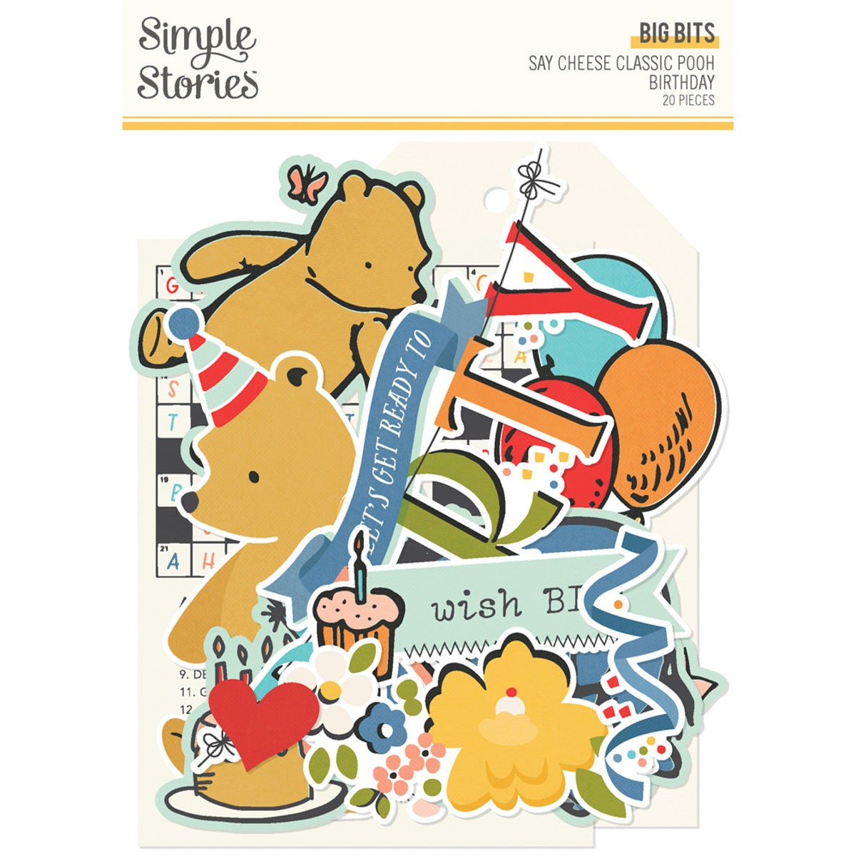 Simple Stories Say Cheese Classic Pooh Birthday - Big Bits & Pieces