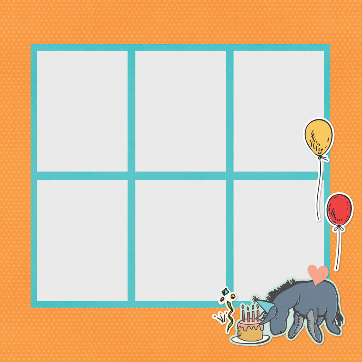 Simple Stories Say Cheese Classic Pooh Birthday - Simple Pages Page Pieces