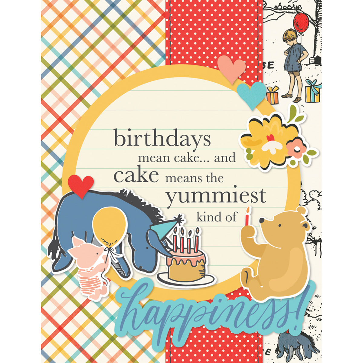 Simple Stories Say Cheese Classic Pooh Birthday - 6x8 Pad