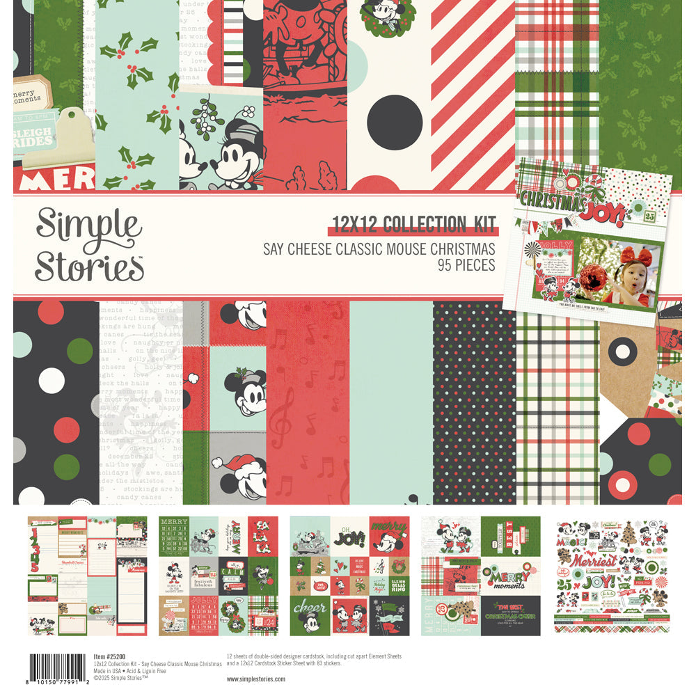Simple Stories Say Cheese Classic Mouse Christmas - Collection Kit