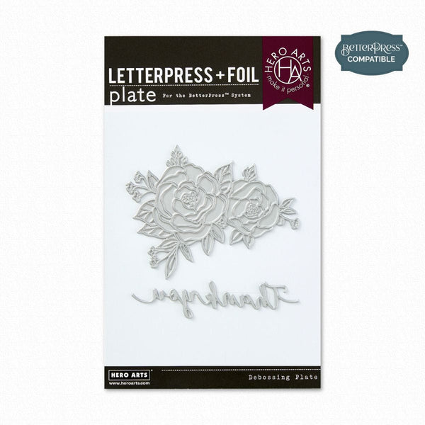 Hero Arts - Thank You Flowers Letterpress & Foil Plate