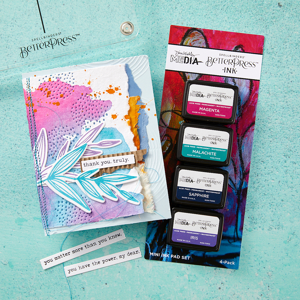 Happy BetterPress Ink Mini Set by Dina Wakley