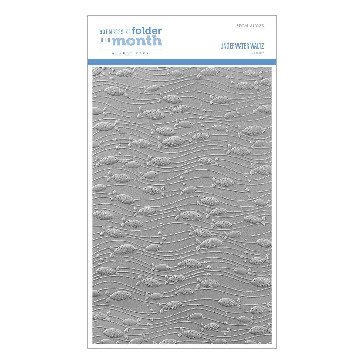 Underwater Waltz - 3D Embossing Folder of the Month