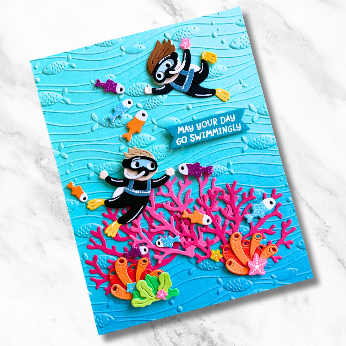 Underwater Waltz - 3D Embossing Folder of the Month
