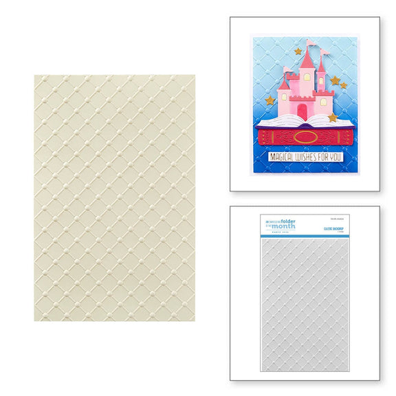3D Embossing Folder of the Month - Classic Backdrop
