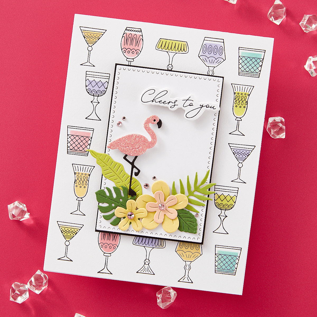 Tropical Flair Etched Dies