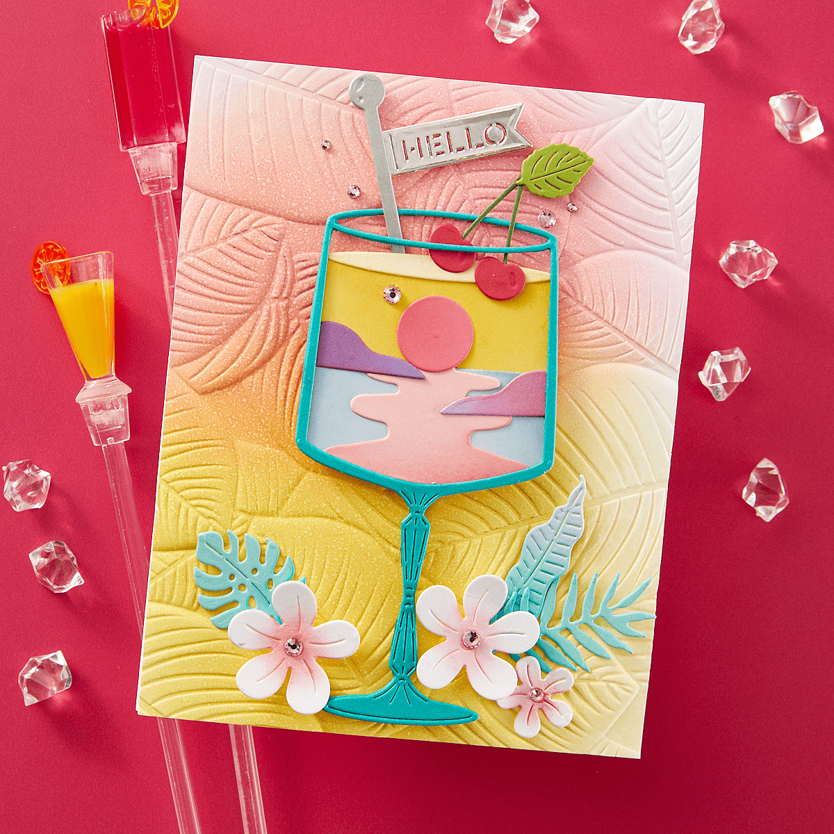 Tropical Flair Etched Dies