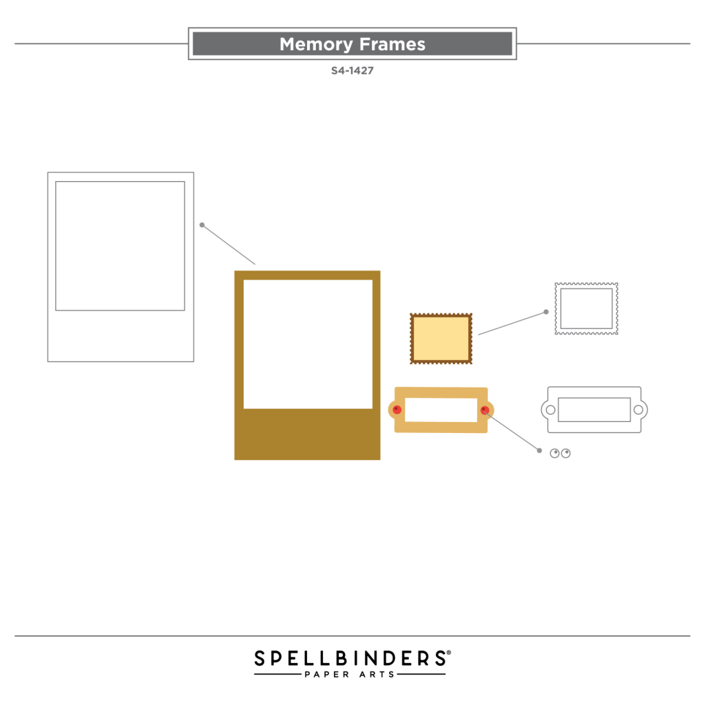 Memory Frames Etched Dies in Collaboration with Simple Stories