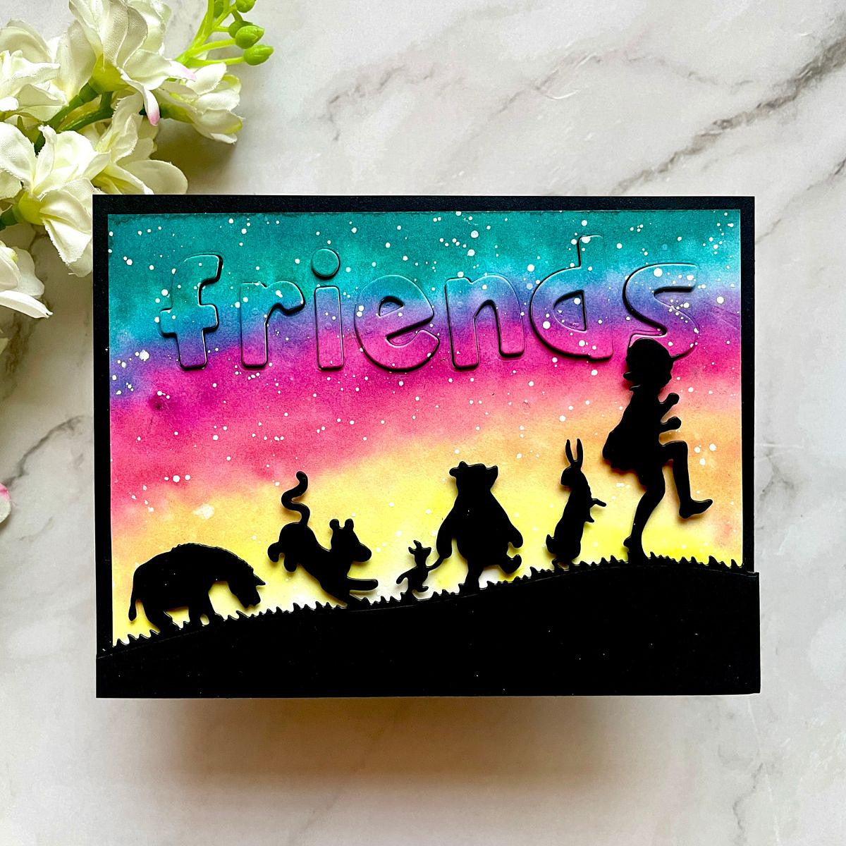 Pooh & Friends Silhouette Etched Dies in Collaboration with Simple Stories