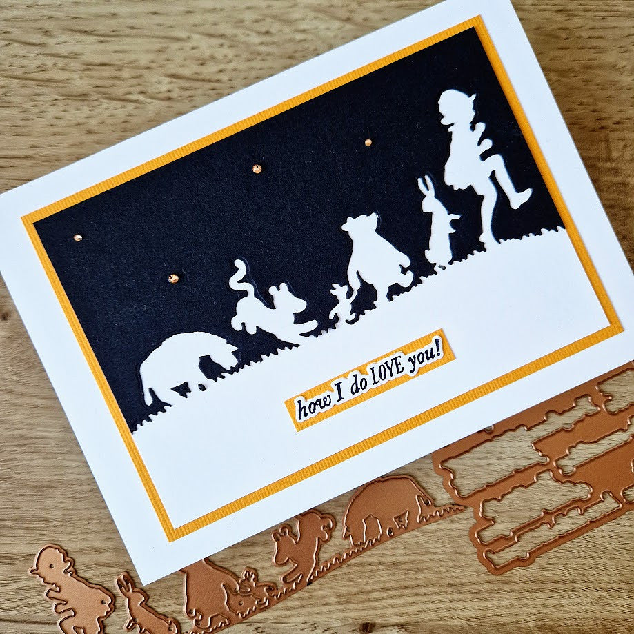 Pooh & Friends Silhouette Etched Dies in Collaboration with Simple Stories