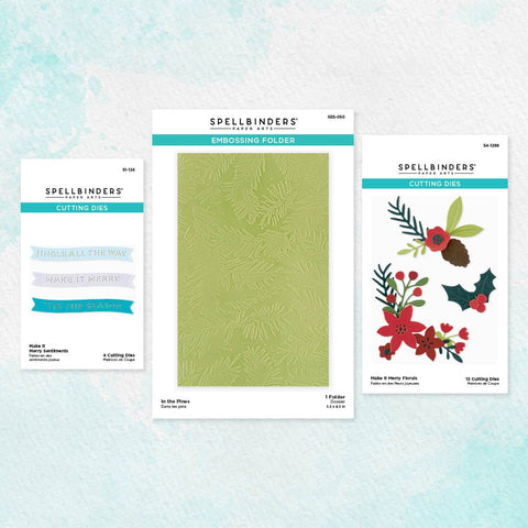 Spellbinders - Make It Merry Collection - 8.5 x 11 Paper Pack