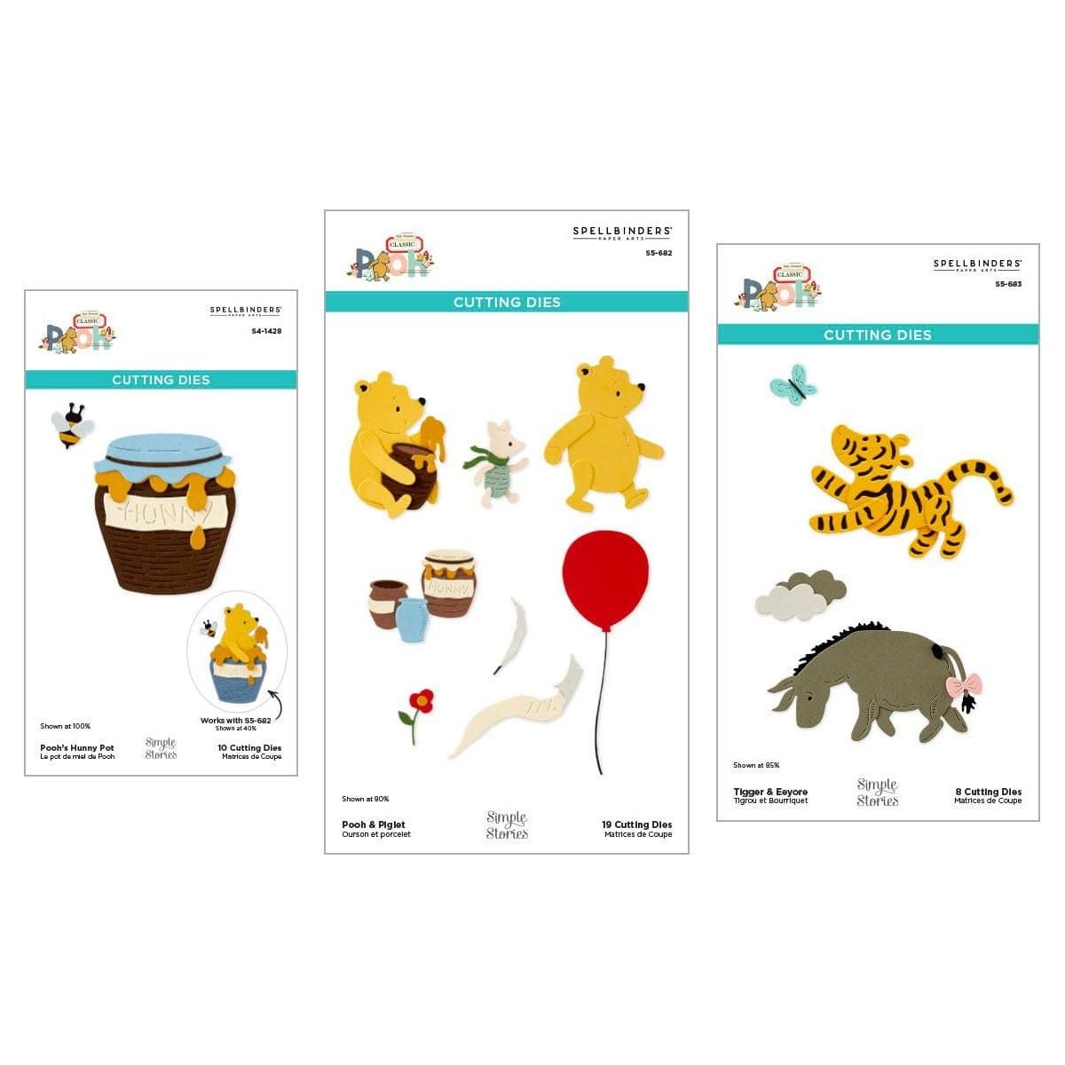 Say Cheese Classic Pooh Die Bundle in Collaboration with Simple Stories