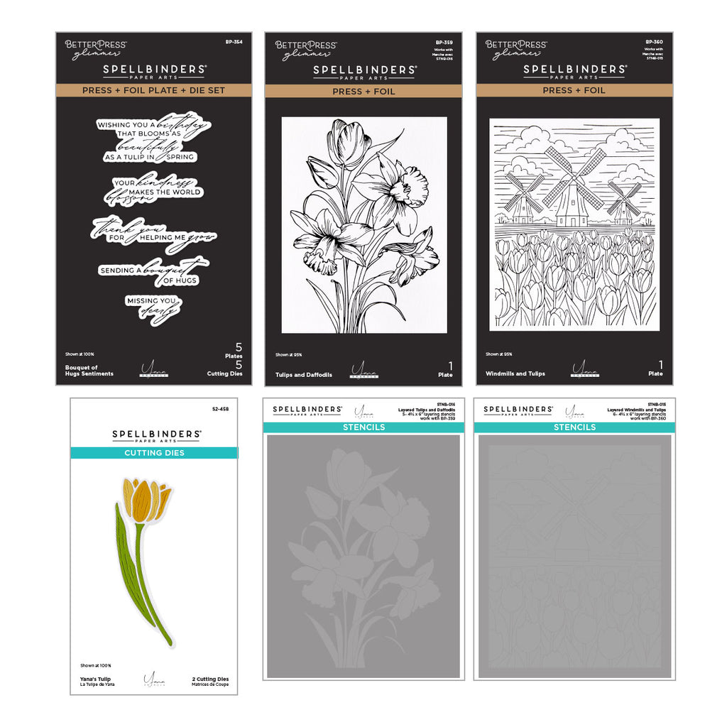 Yana's Tulips I Want It All! Bundle by Yana Smakula | Spellbinders