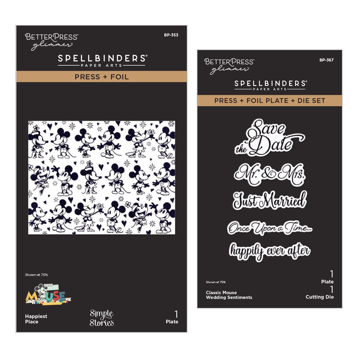 Classic Mouse Wedding BetterPress Bundle | Spellbinders