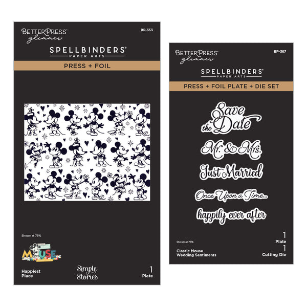 Classic Mouse Wedding BetterPress Bundle | Spellbinders