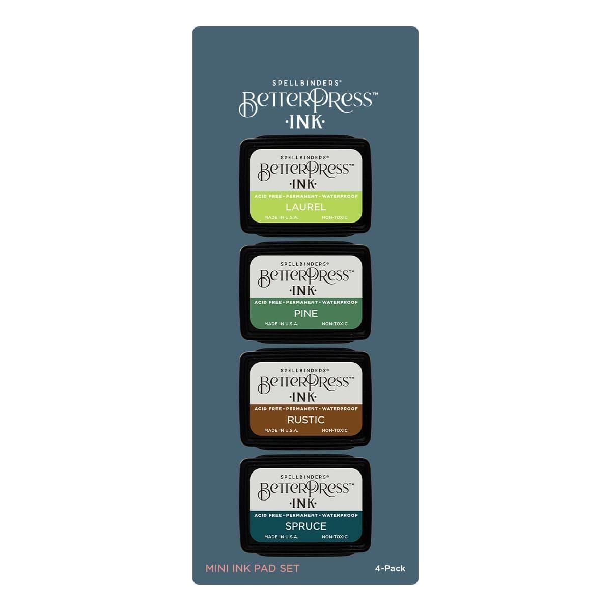 Woodlands BetterPress Ink Mini Set - 4 Pack