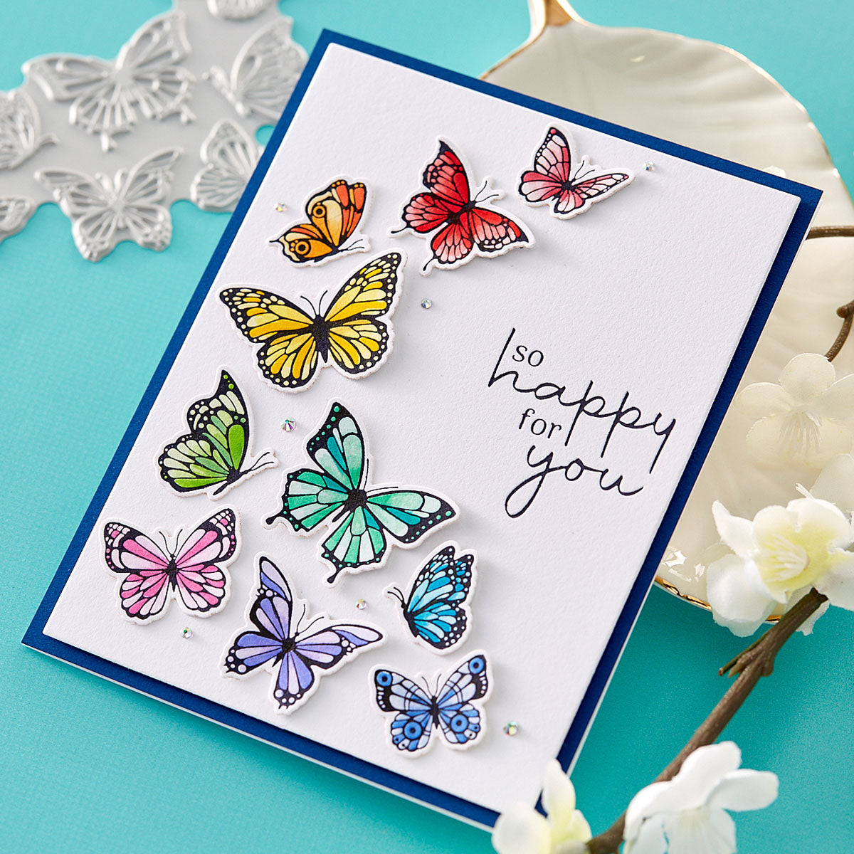Butterfly Swirl Press Plate & Die Set from the BetterPress