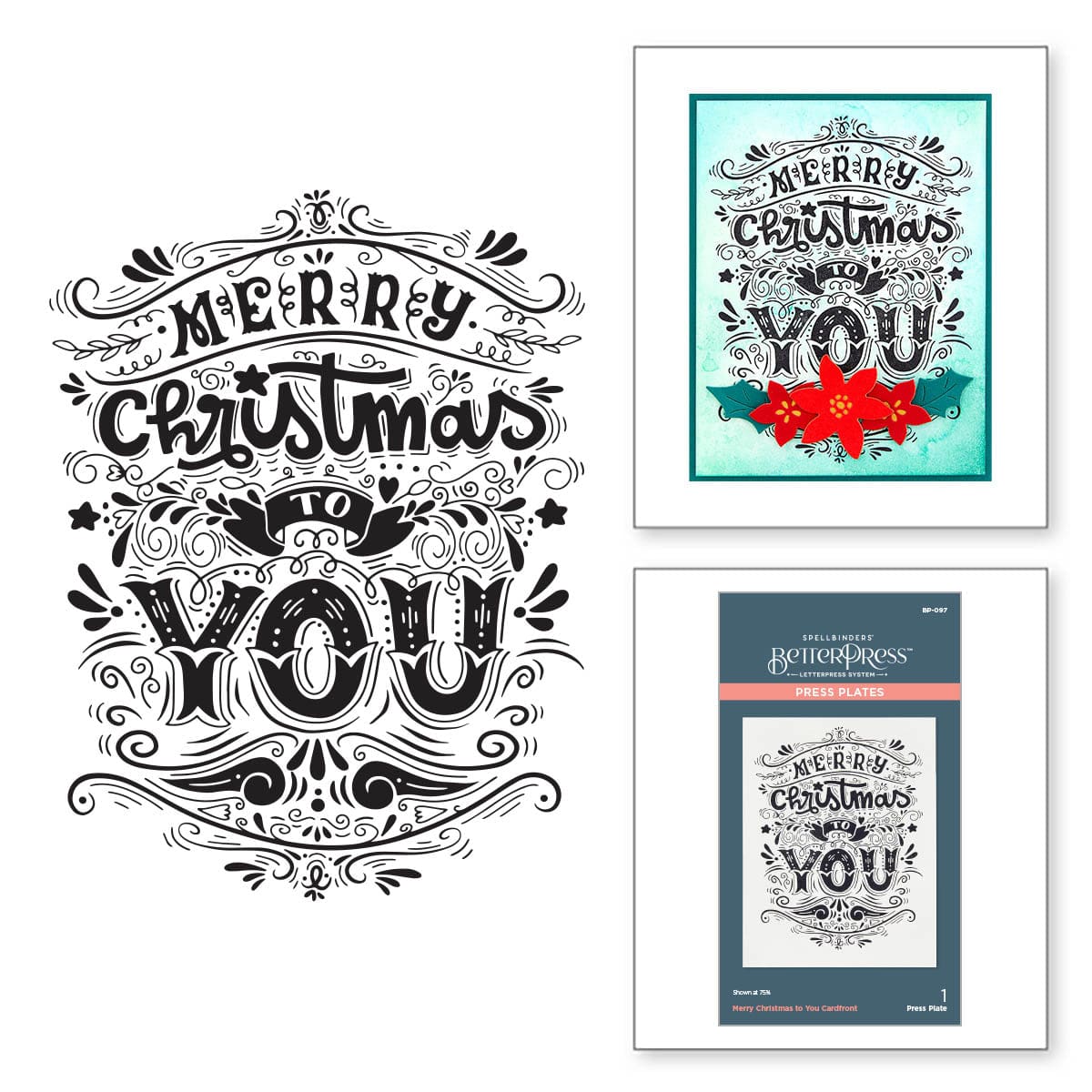 Spellbinders- BetterPress Christmas Collection - H MADE BOUTIQUE
