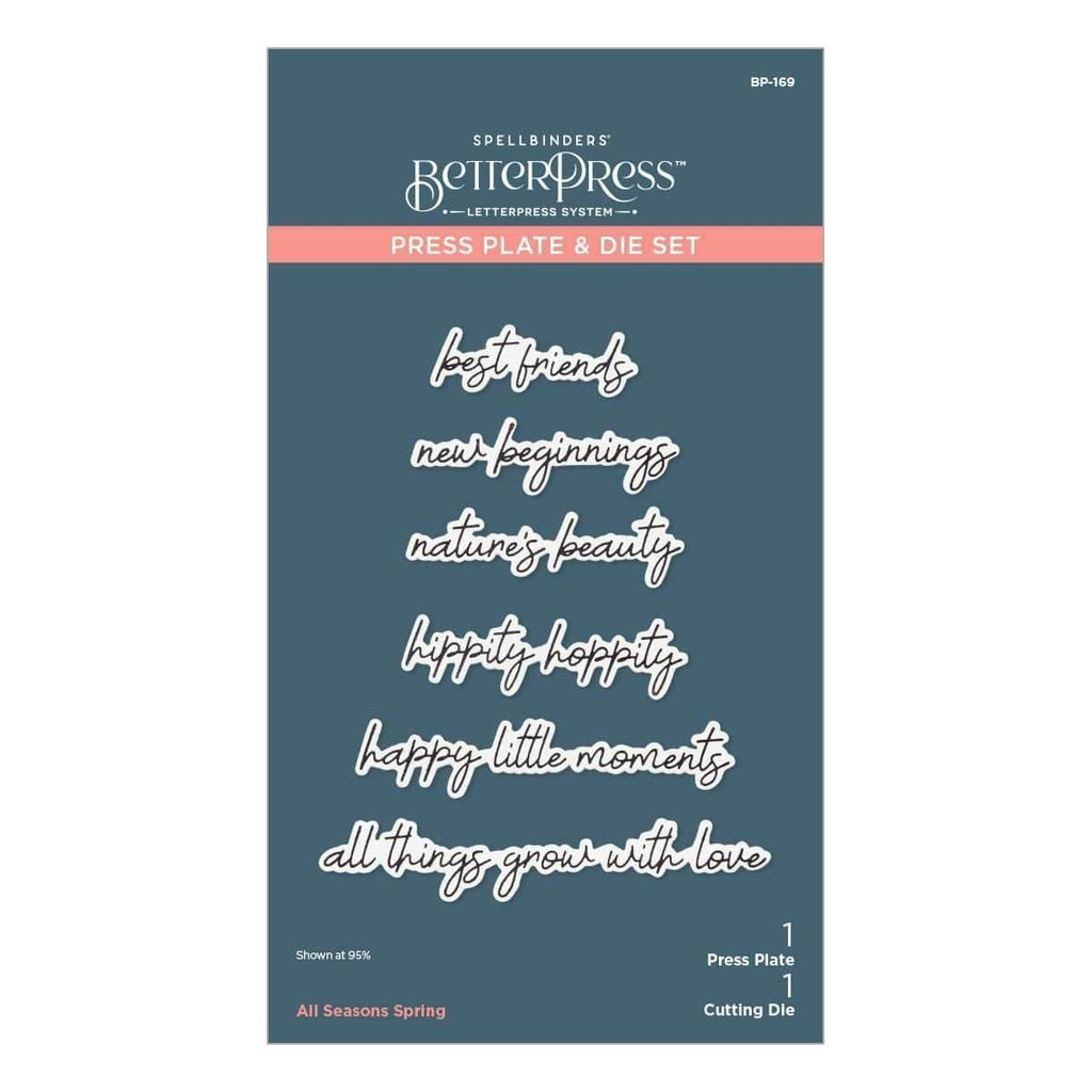 All Seasons Spring Press Plate & Die Set from the All Seasons Scrapbooking Collection Packaging