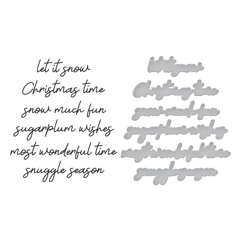  All Seasons Sentiments BetterPress Bundle from the All Seasons Scrapbooking Collection winter sentiments