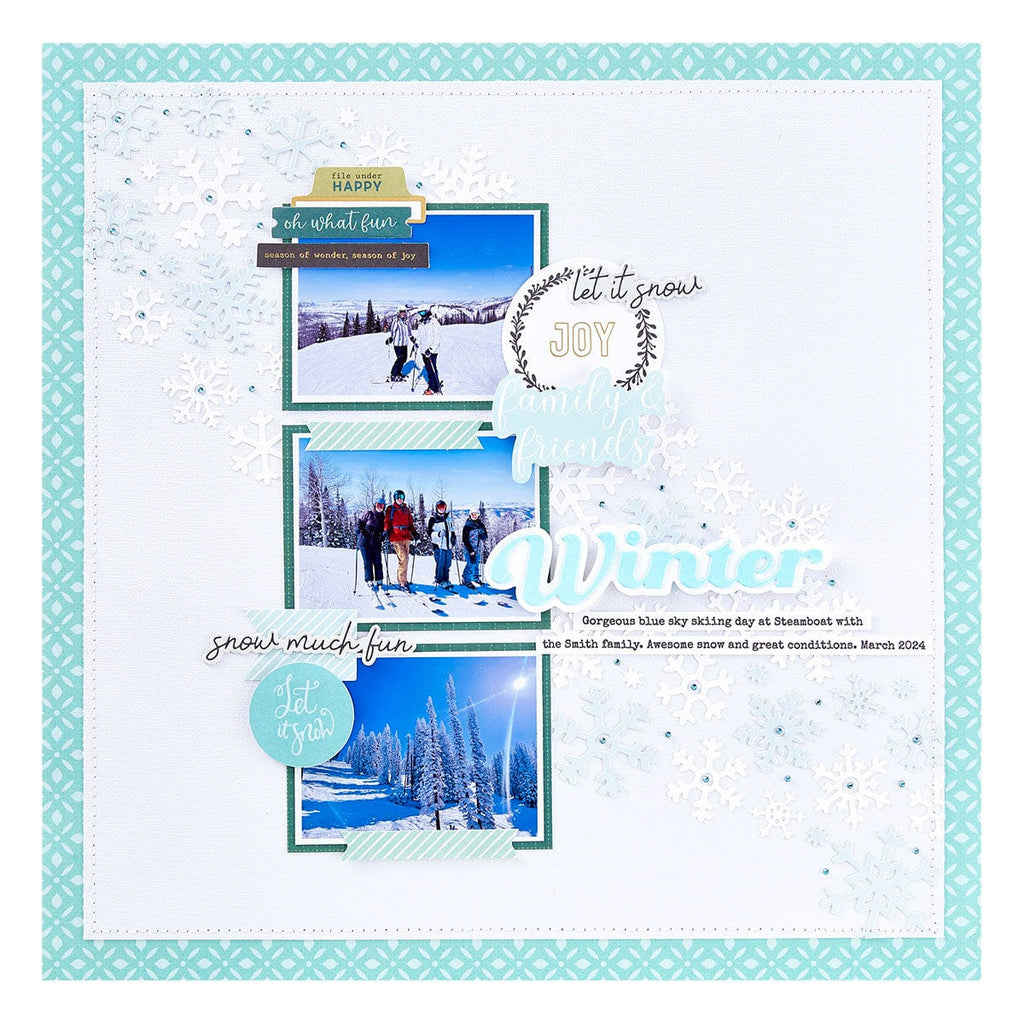  All Seasons Winter Press Plate & Die Set from the All Seasons Scrapbooking Collection Project