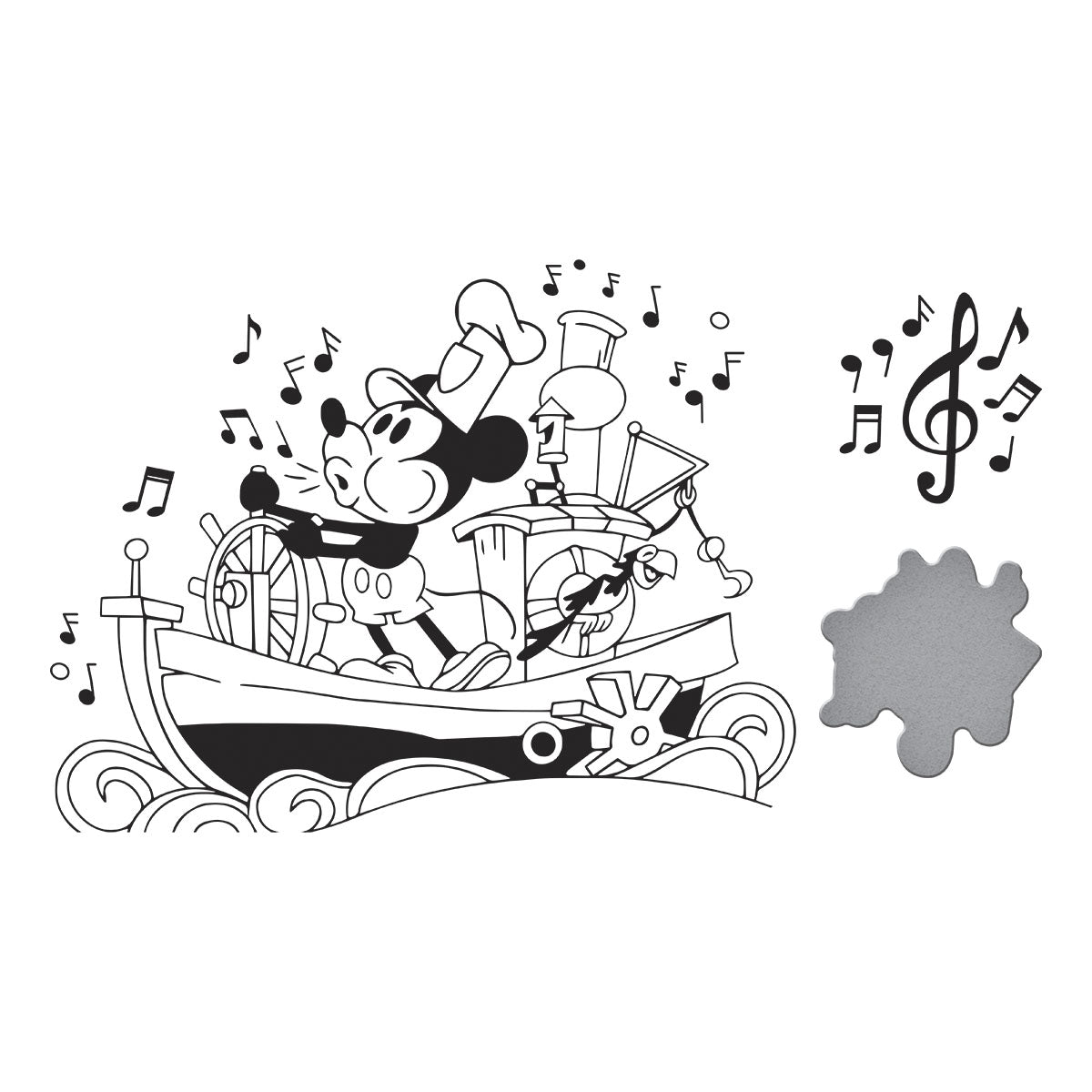 Steamboat Willie Press Plate & Die Set
