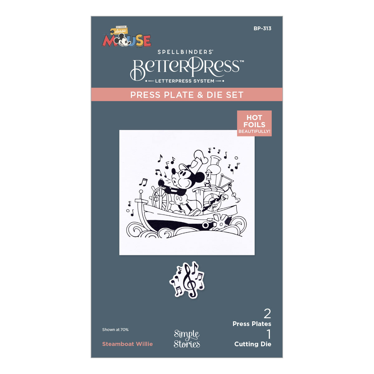 Steamboat Willie Press Plate & Die Set