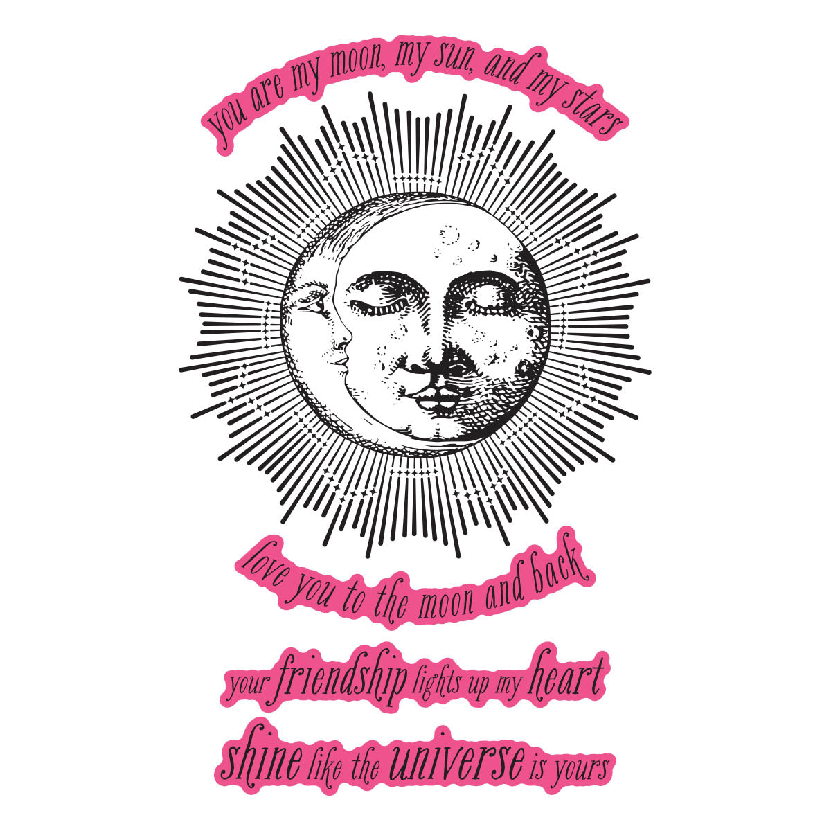 Sun & The Moon - Press & Foil Plate of the Month