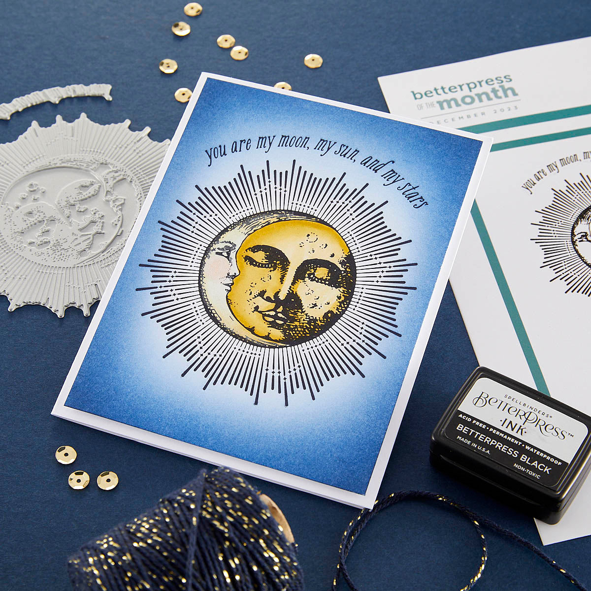Sun & The Moon - Press & Foil Plate of the Month
