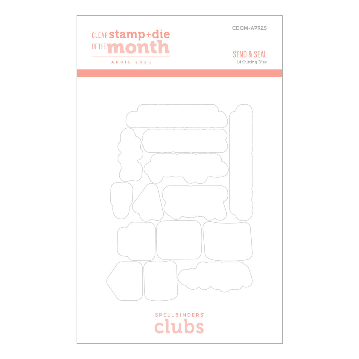 Send & Seal -  (Dies Only) Coordinates with the Clear Stamp of the Month