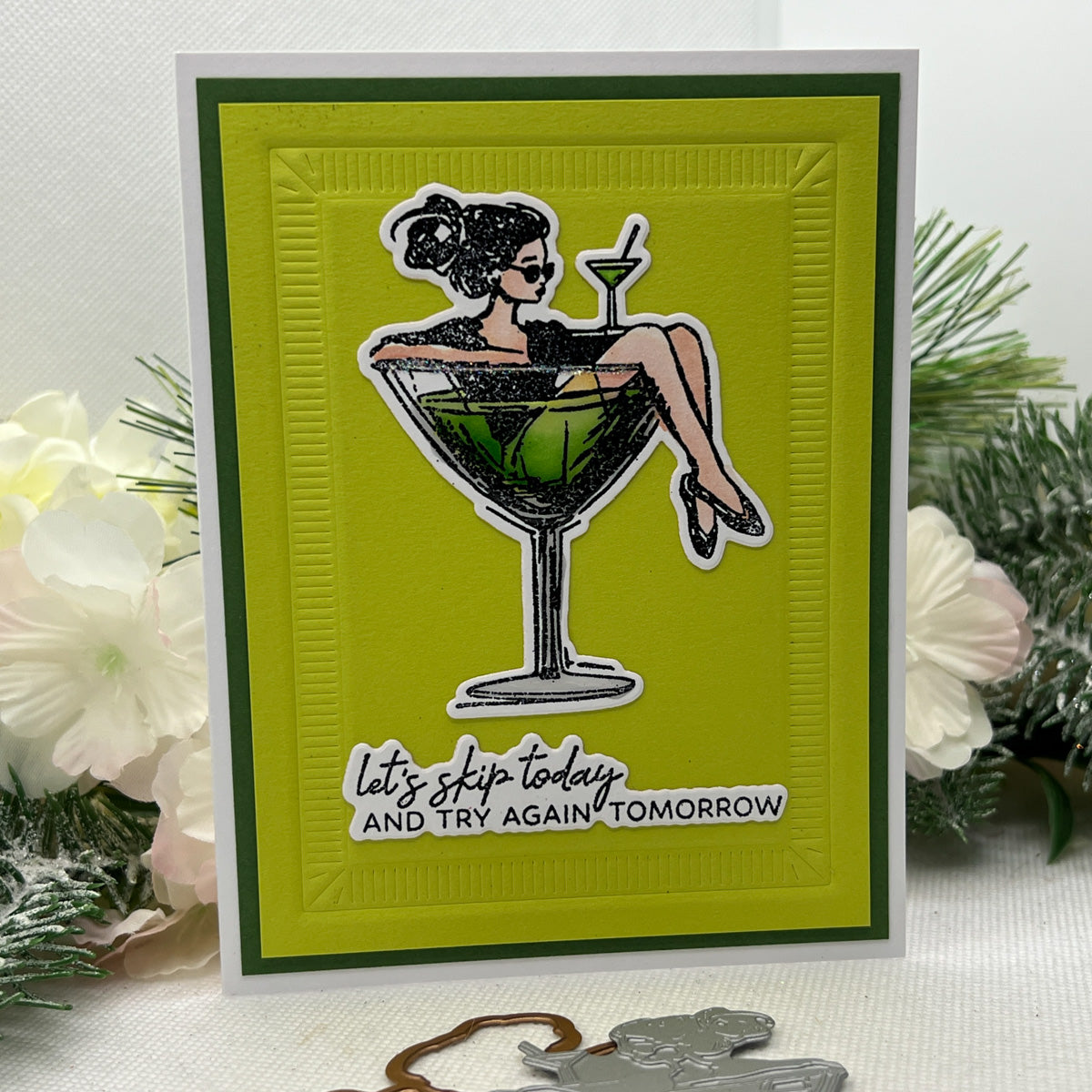 ホットロッド　キース・ウィズナー Grape Martiniポスター　オイラーズ Martini Mood BetterPress Plate & Die Set from the Happier Hour