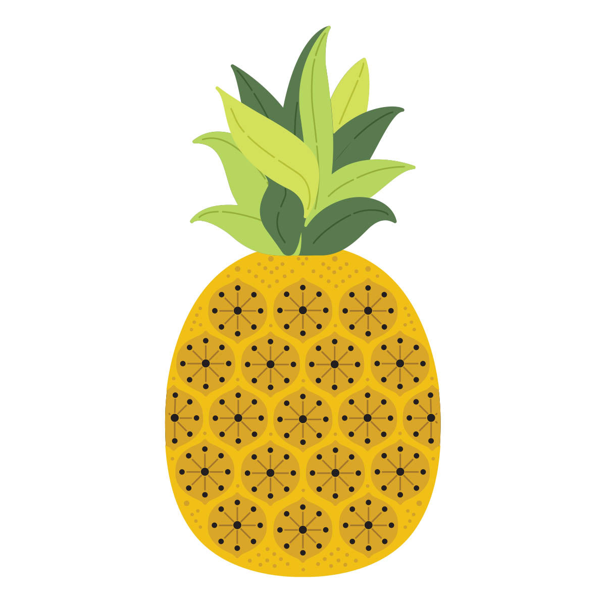 Stitched Pineapple - Stitching Die of the Month