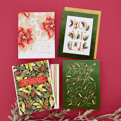 Spellbinders Glimmer - Set Di Piastre A Caldo E Fustelle Con Sentimenti Di Yana Smakula, 5 Pezzi Per Lamine E Die-Cut - 4