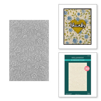 Flowers & Foliage 3D Embossing Folder from the From the Garden CollectPaper Arts