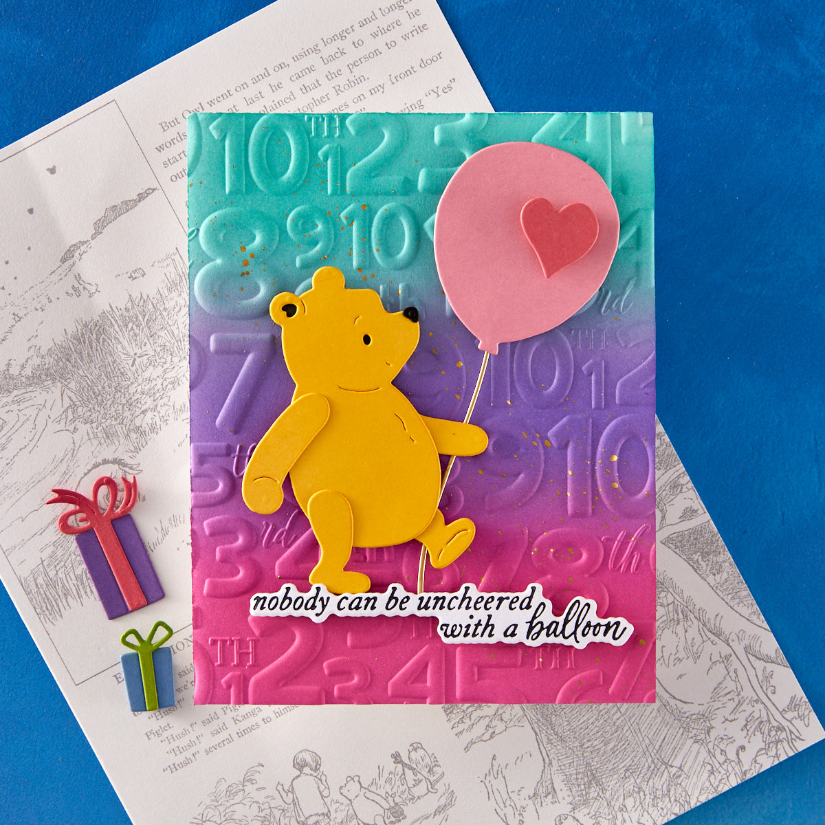 A Very Happy Birthday Sentiments Press Plate & Die Set