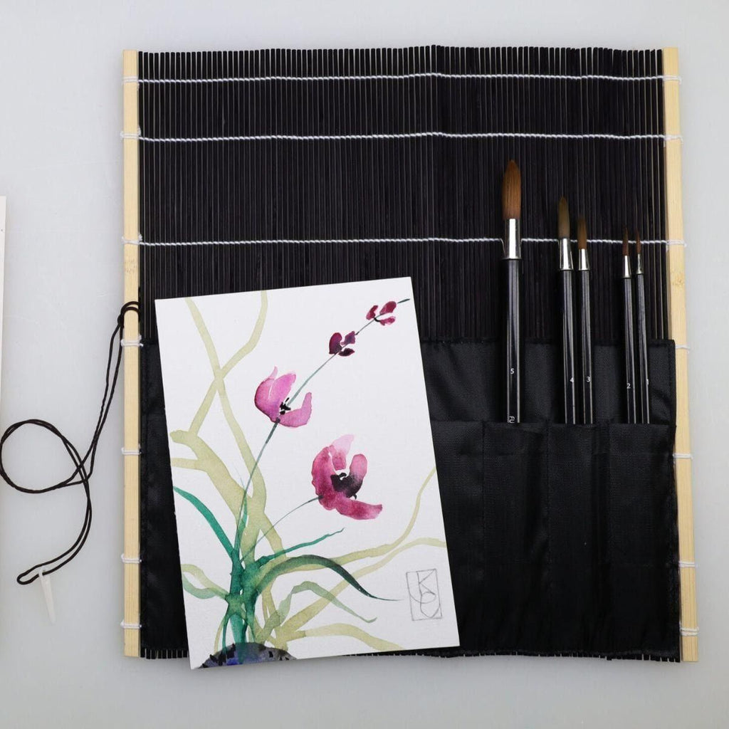 Yasutomo Fusion Brush Wrap lifestyle with watercolor